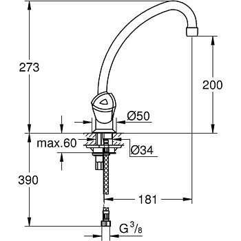 Tvättställsblandare Grohe 31072000