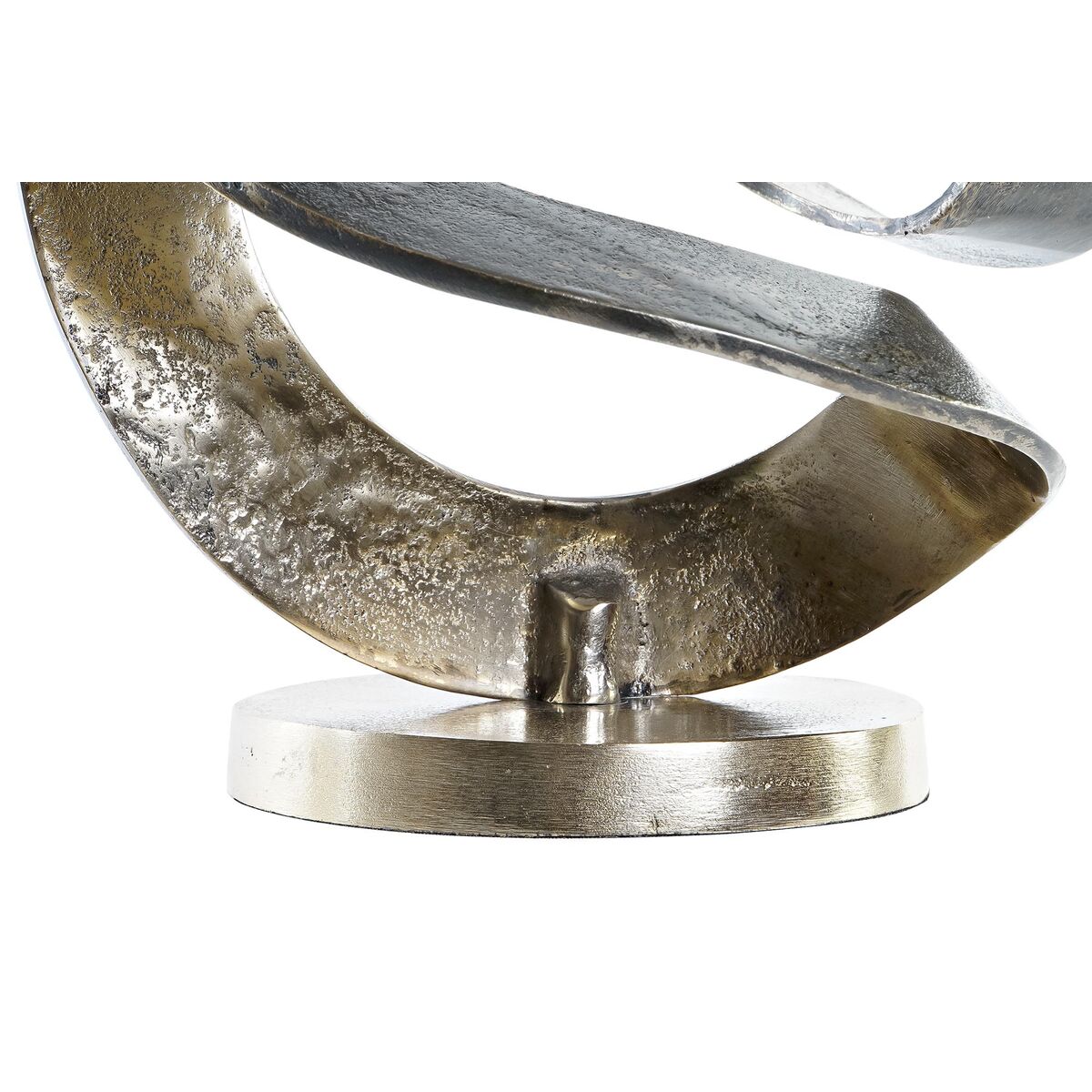Prydnadsfigur DKD Home Decor 30 x 29 x 33 cm Abstrakt Silvrig Gyllene Modern (2 antal) - 2