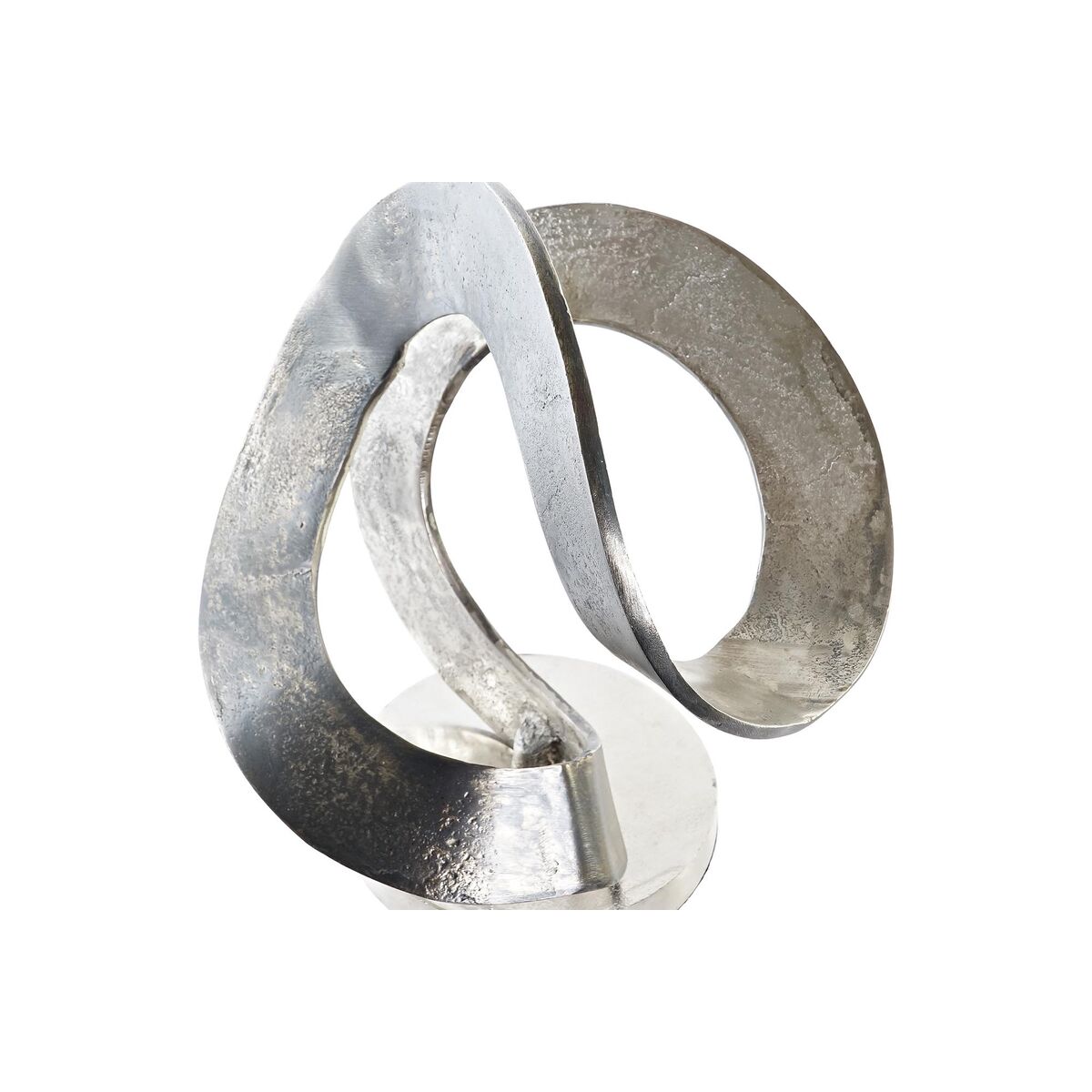 Prydnadsfigur DKD Home Decor 30 x 29 x 33 cm Abstrakt Silvrig Gyllene Modern (2 antal) - 3