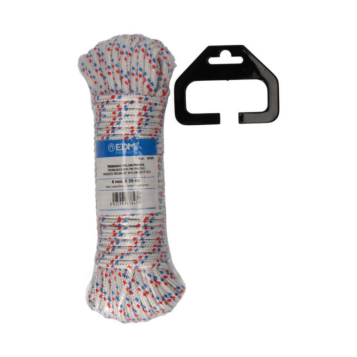 Flätat rep EDM 87847 Trefärgad Nylon 25 m - 3