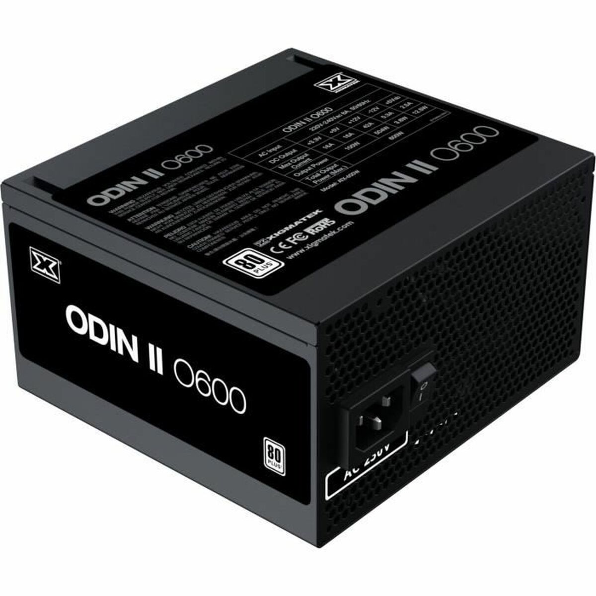 Strömtillförsel XIGMATEK Odin II O600 80 PLUS ATX 600 W