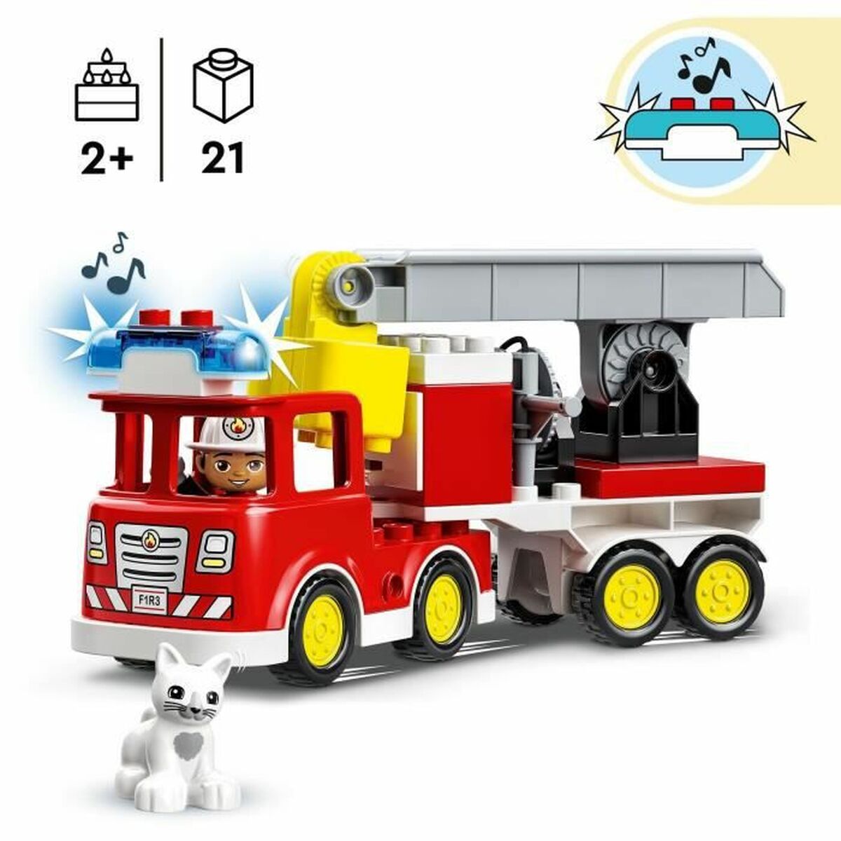 Playset Lego DUPLO Town 10969 Fire Truck 21 Delar