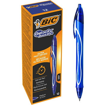 Gelpenna Bic Gel-ocity Quick Dry Blå 0,7 mm