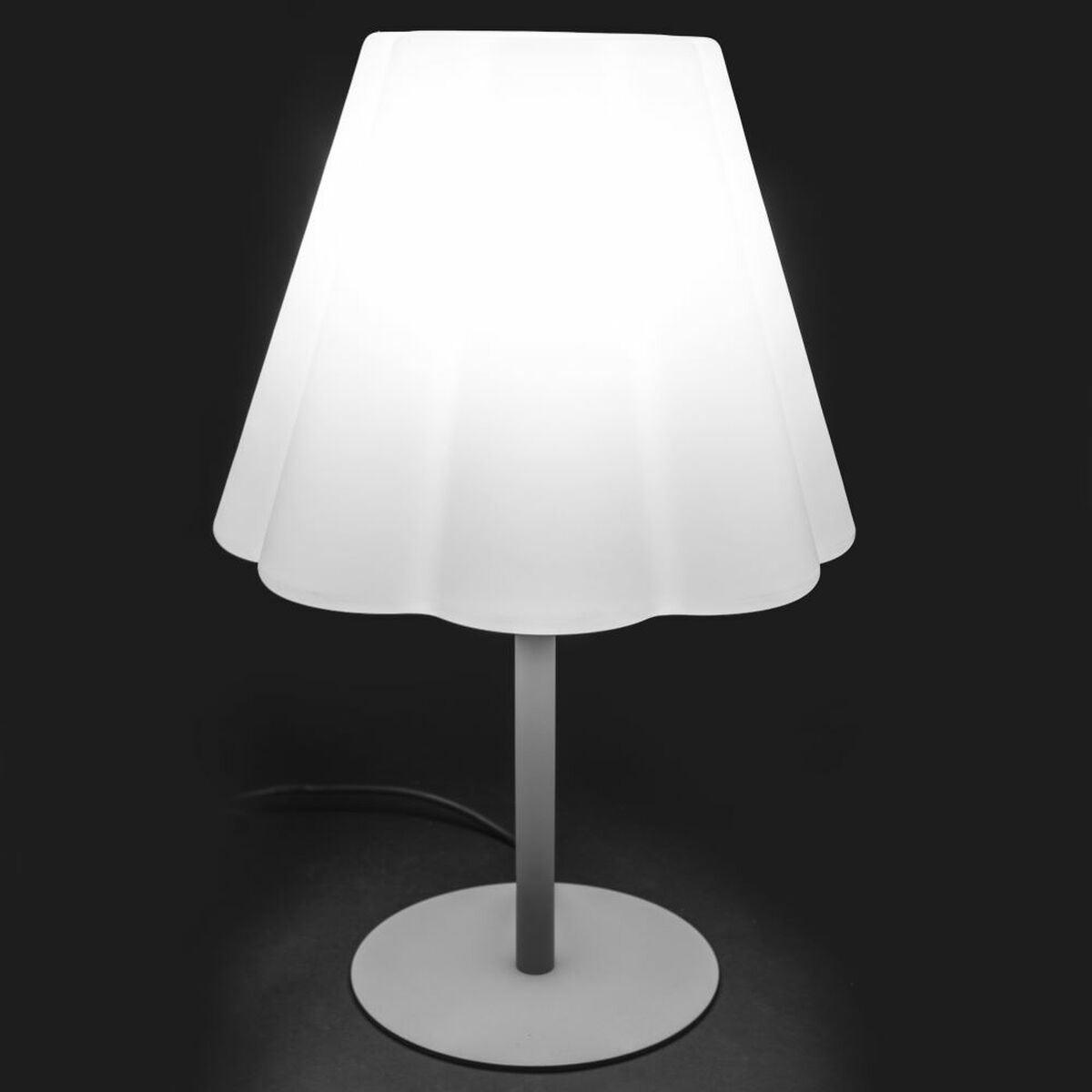 Lampa Abbey Vit Grå 23 W E27 220 V 39 x 39 x 60 cm