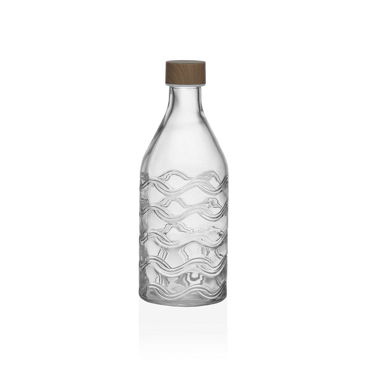 Flaska Versa Glas Aluminium Vågor 1 L 9,8 x 25,1 x 9,8 cm