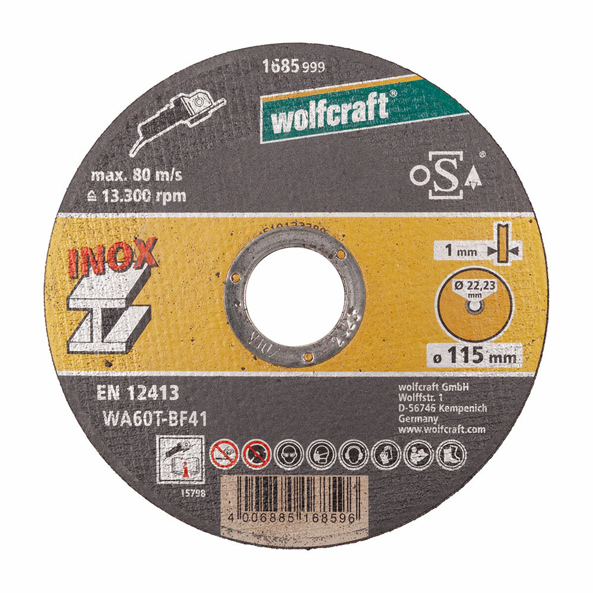 Skivavskiljare Wolfcraft 8462000 Ø 115 mm