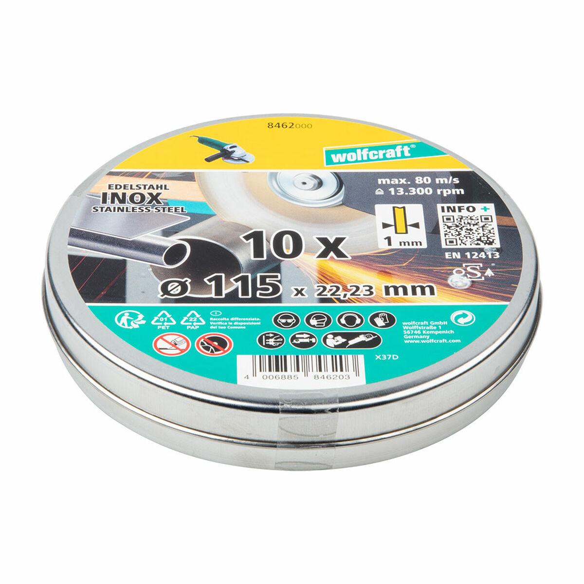Skivavskiljare Wolfcraft 8462000 Ø 115 mm - 2