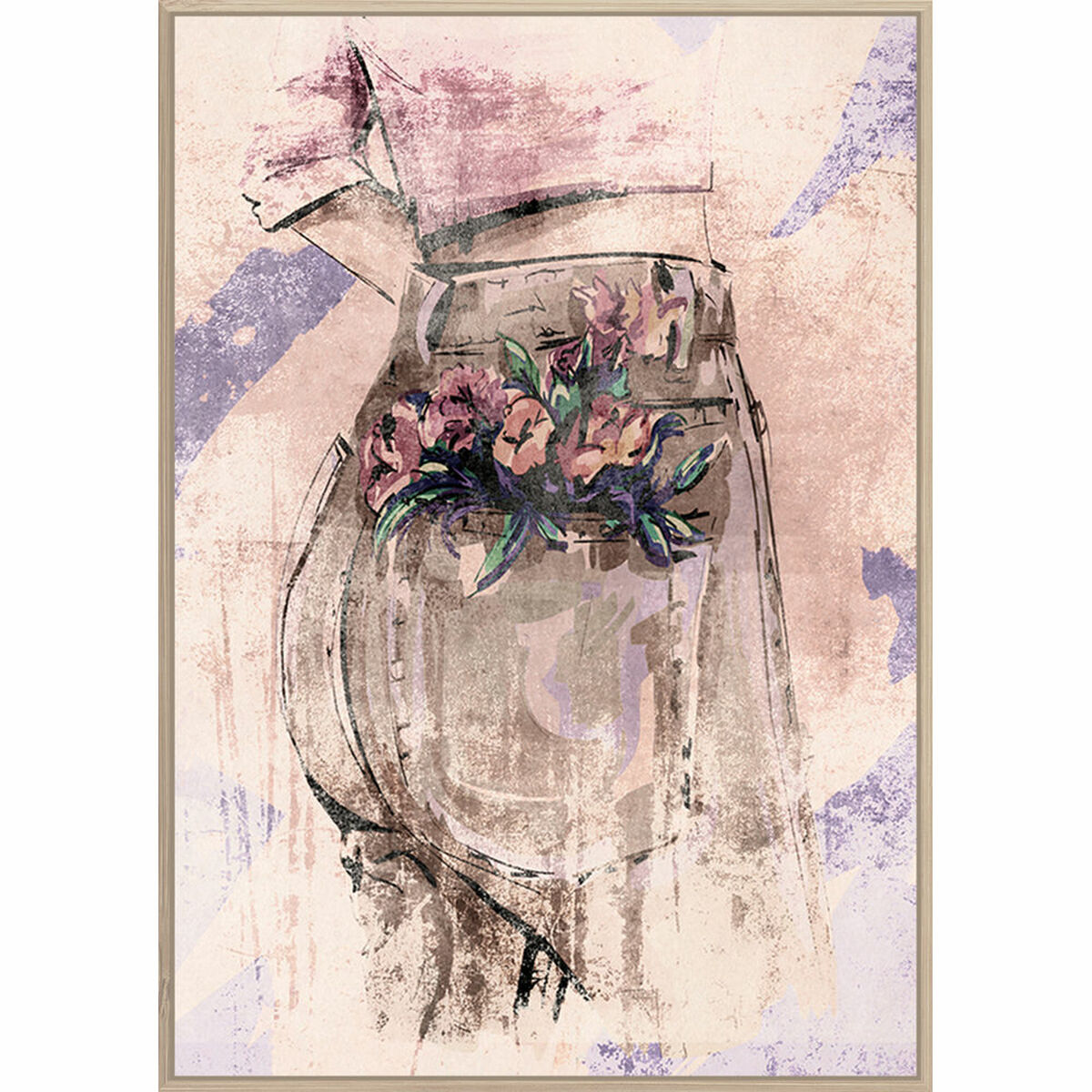 Kanvas DKD Home Decor polystyren Kanvas Kvinna - 5