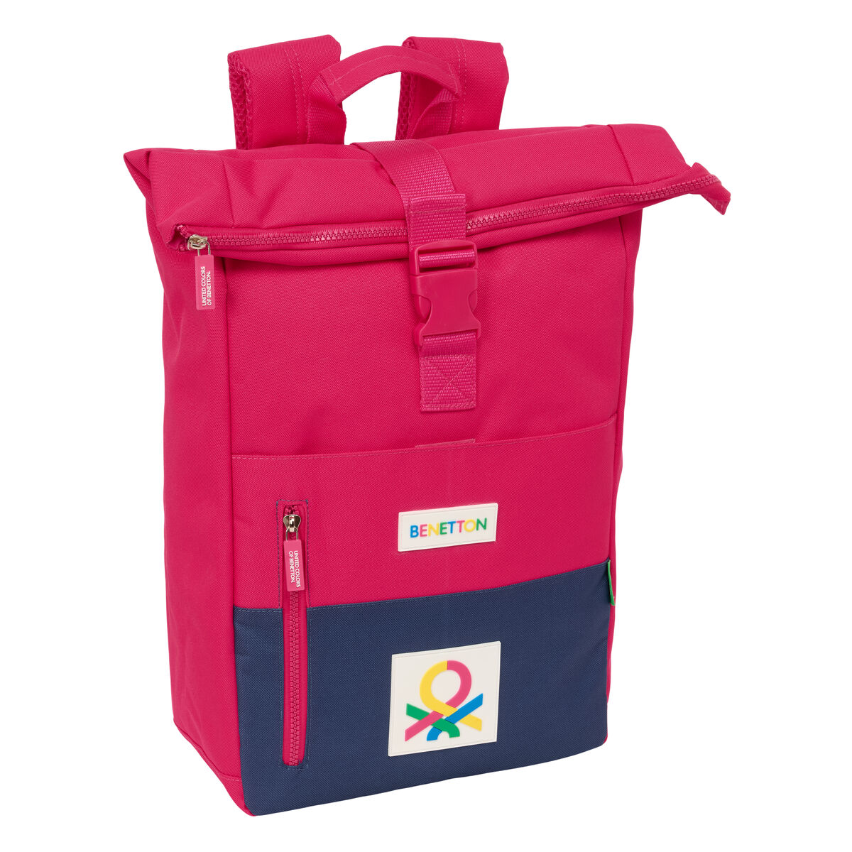 Ryggsäck Casual Benetton Cherry Cerise Marinblå