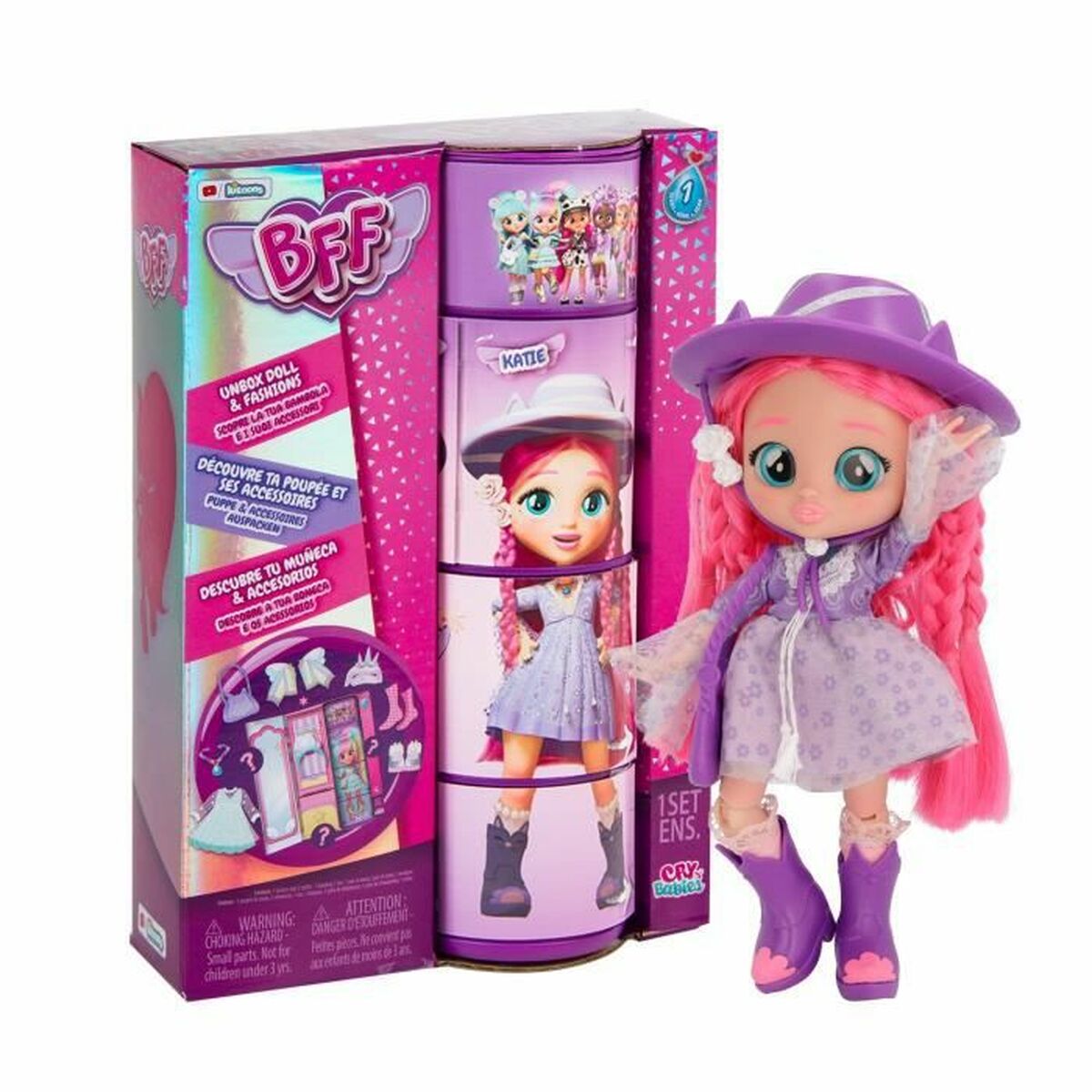 Docka IMC Toys CRY BABIES BFF KATIE 20 cm