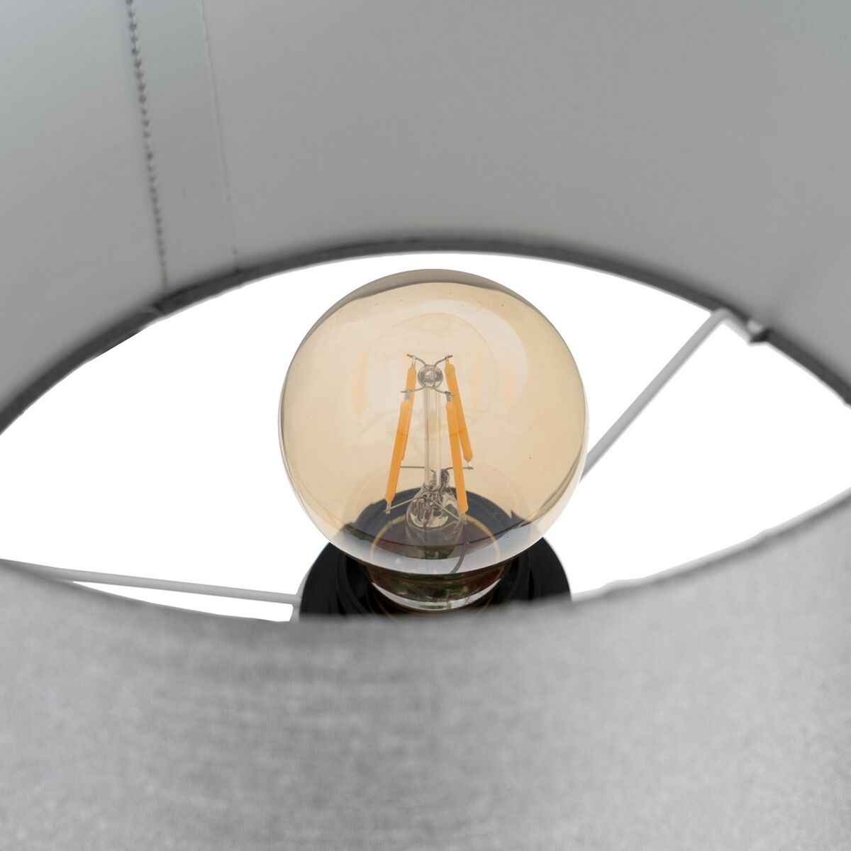 Bordslampa Vit Grå Gyllene Marmor Järn 40 W 25 x 25 x 61 cm - 5
