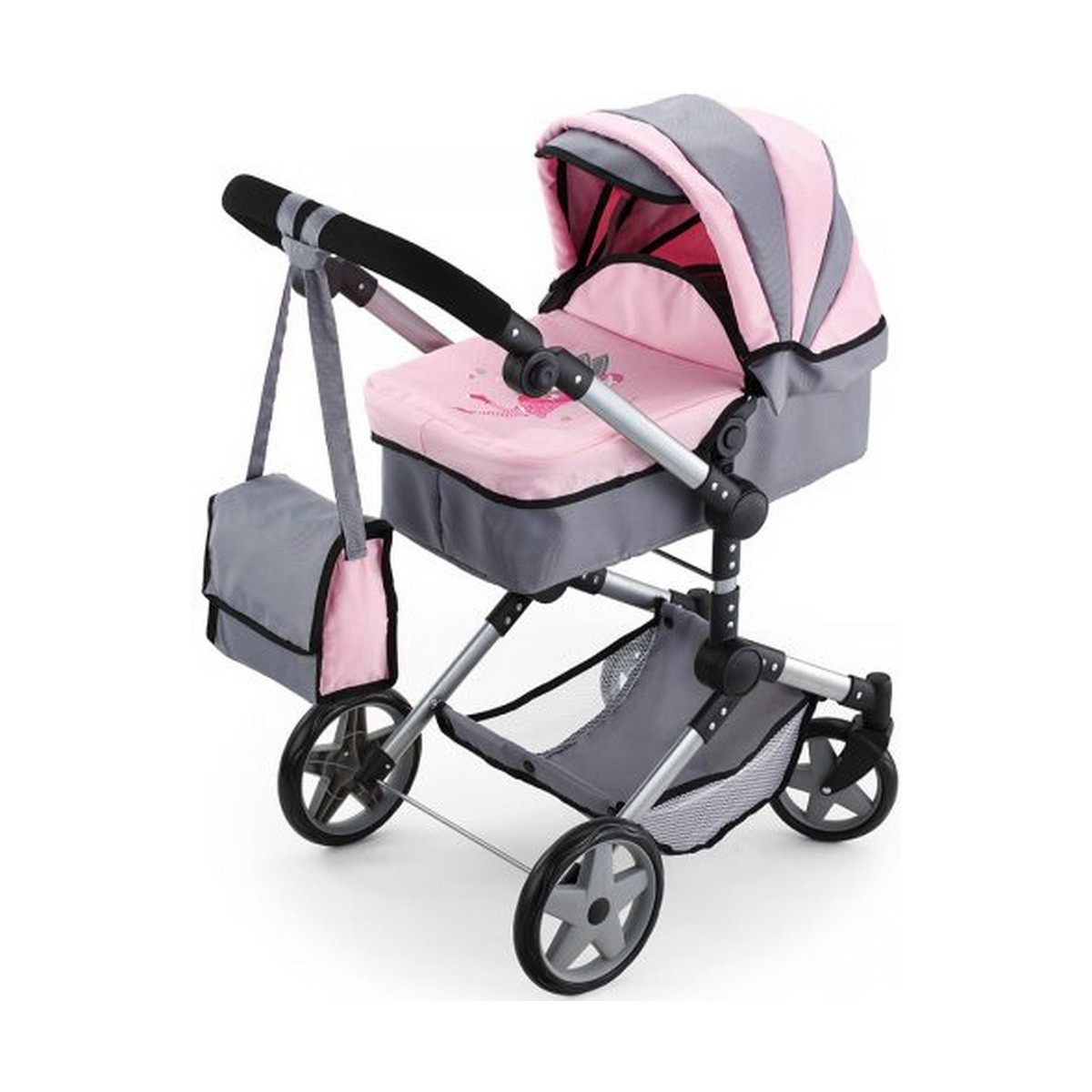 Dockvagn Reig Pram Neo Pro Grå 57 cm - 9