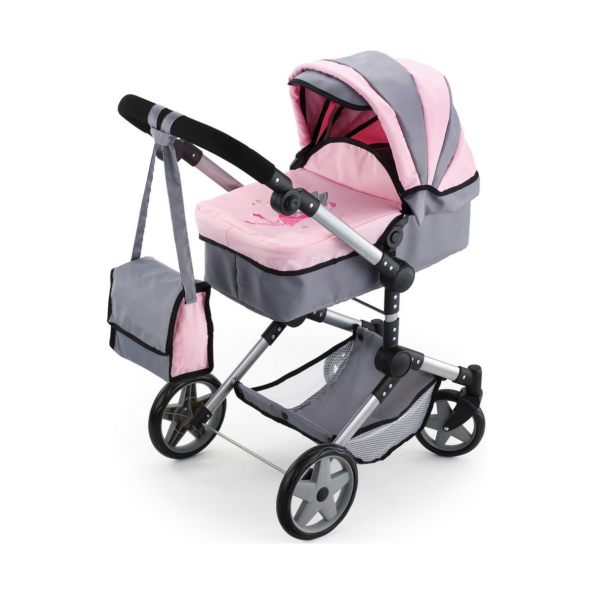 Dockvagn Reig Pram Neo Pro Grå 57 cm - 4
