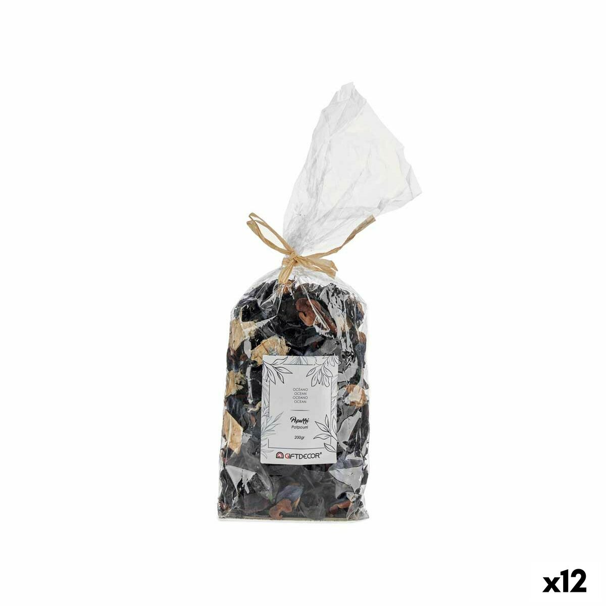 Dekorativa blommor Gift Decor Blå Naturell 200 g 12 x 28 x 10 cm 12 x 32 x 10 cm Havet (12 antal) - 3