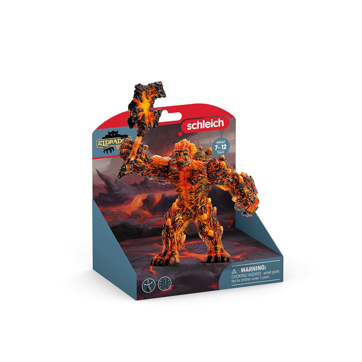 Figur Schleich Eldrador Range - Lava Golem with Weapon 42447 - 2