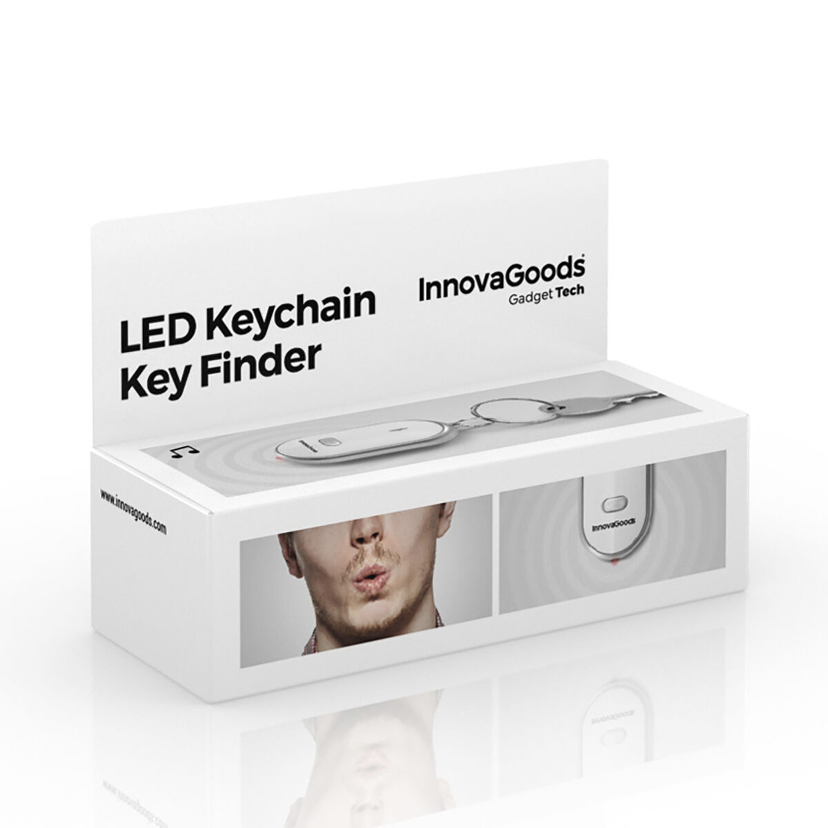 Nyckelring med lokaliserare LED InnovaGoods - 4