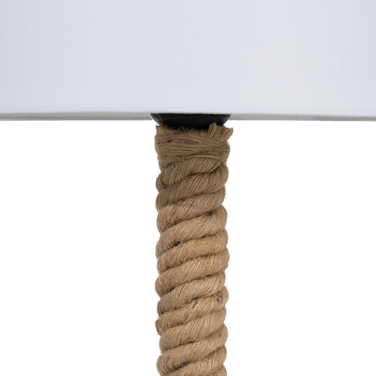 Bordslampa Vit Svart Beige Järn Tyg 40 W 30 x 30 x 60 cm - 3