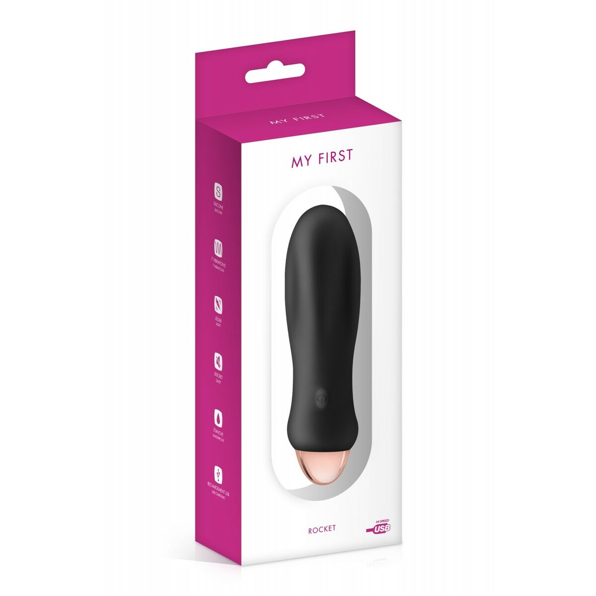 Vibrator My First Svart Silikon - 2