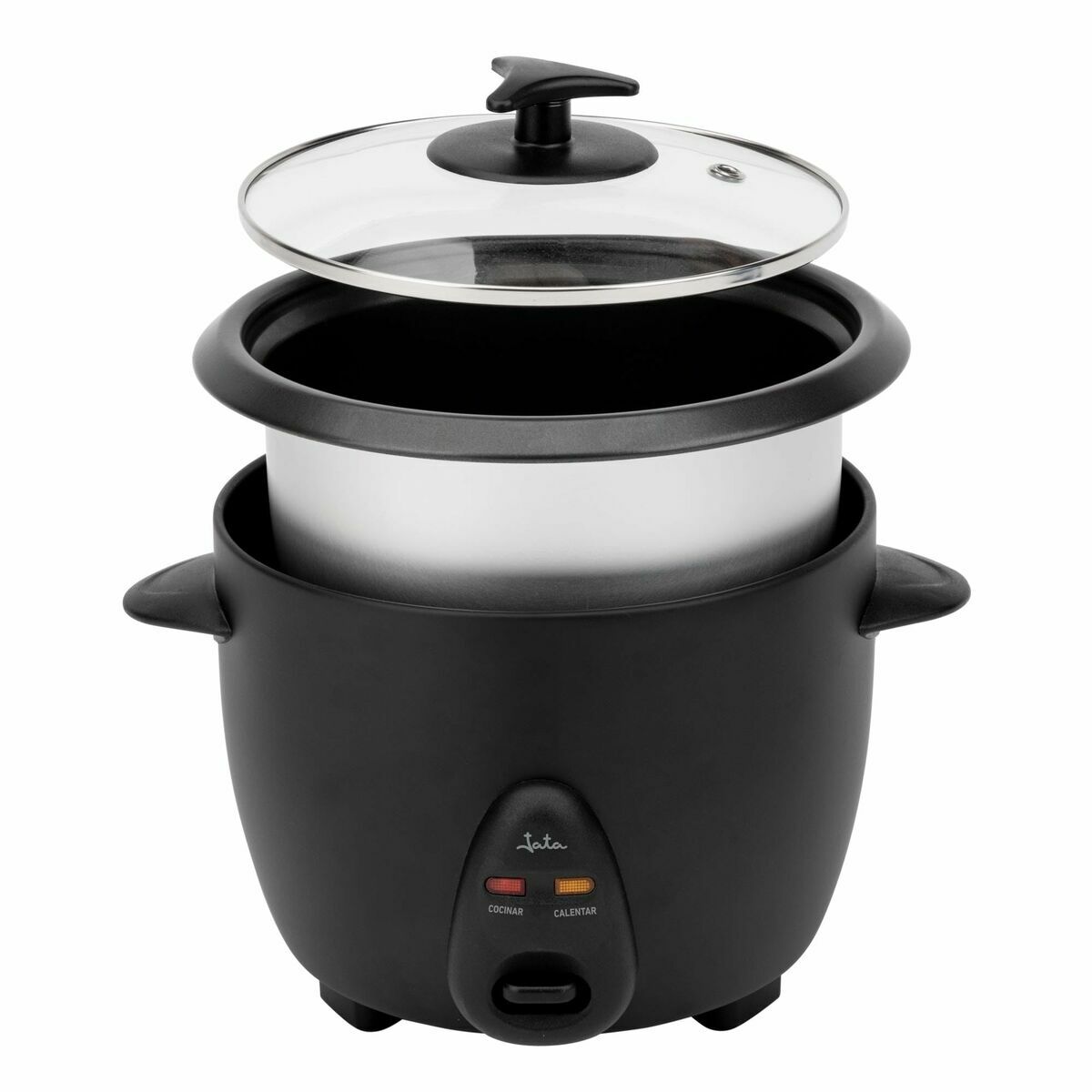 riskokaren JATA JEAR2522 Svart Aluminium 900 W 2,2 L - 3