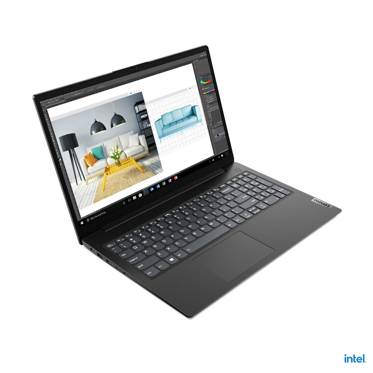 Laptop Lenovo 82QY00PUSP Intel Celeron N4500 8 GB RAM 256 GB SSD Qwerty Spanska - 4