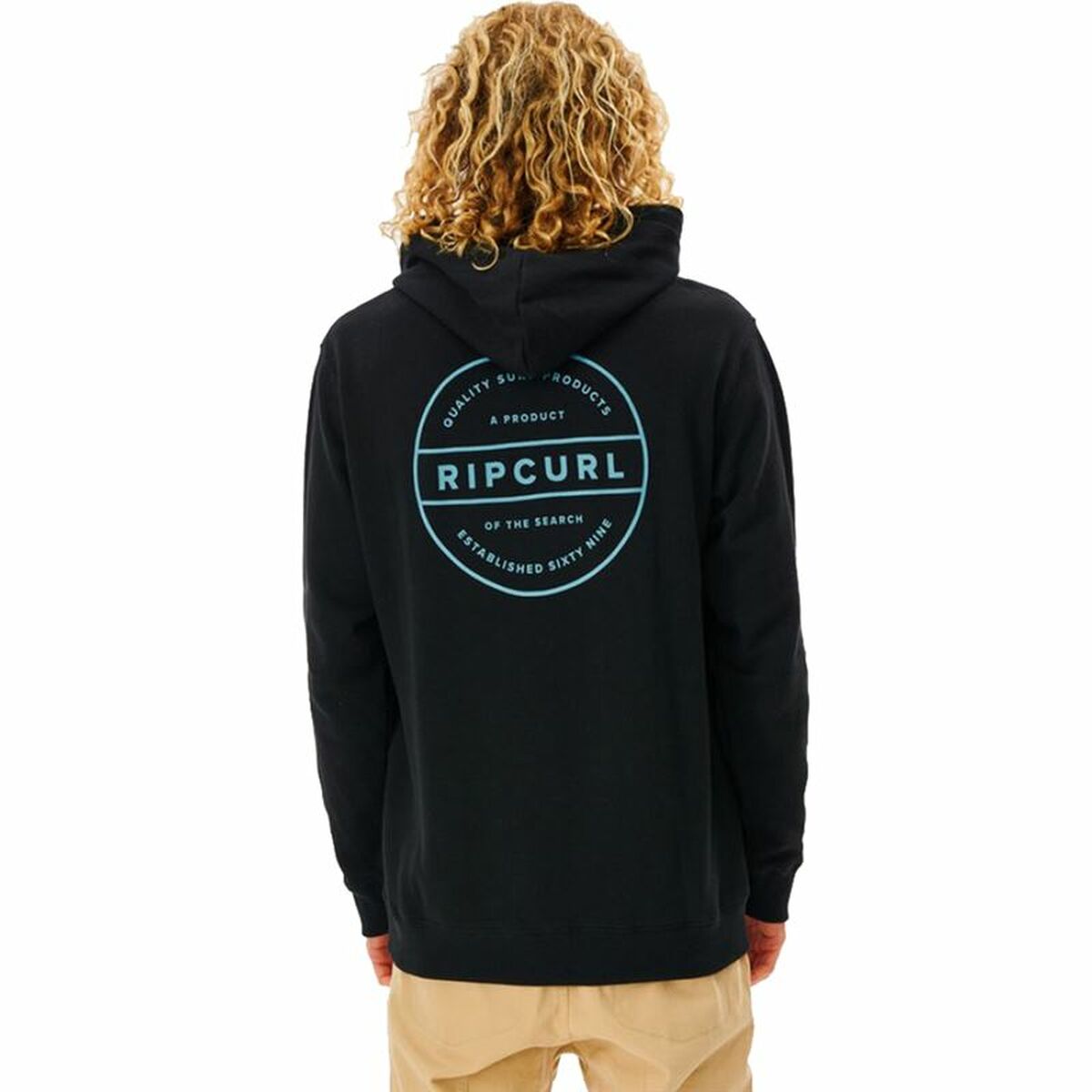 Tröja med huva Herr Rip Curl Re Entry Svart - 2