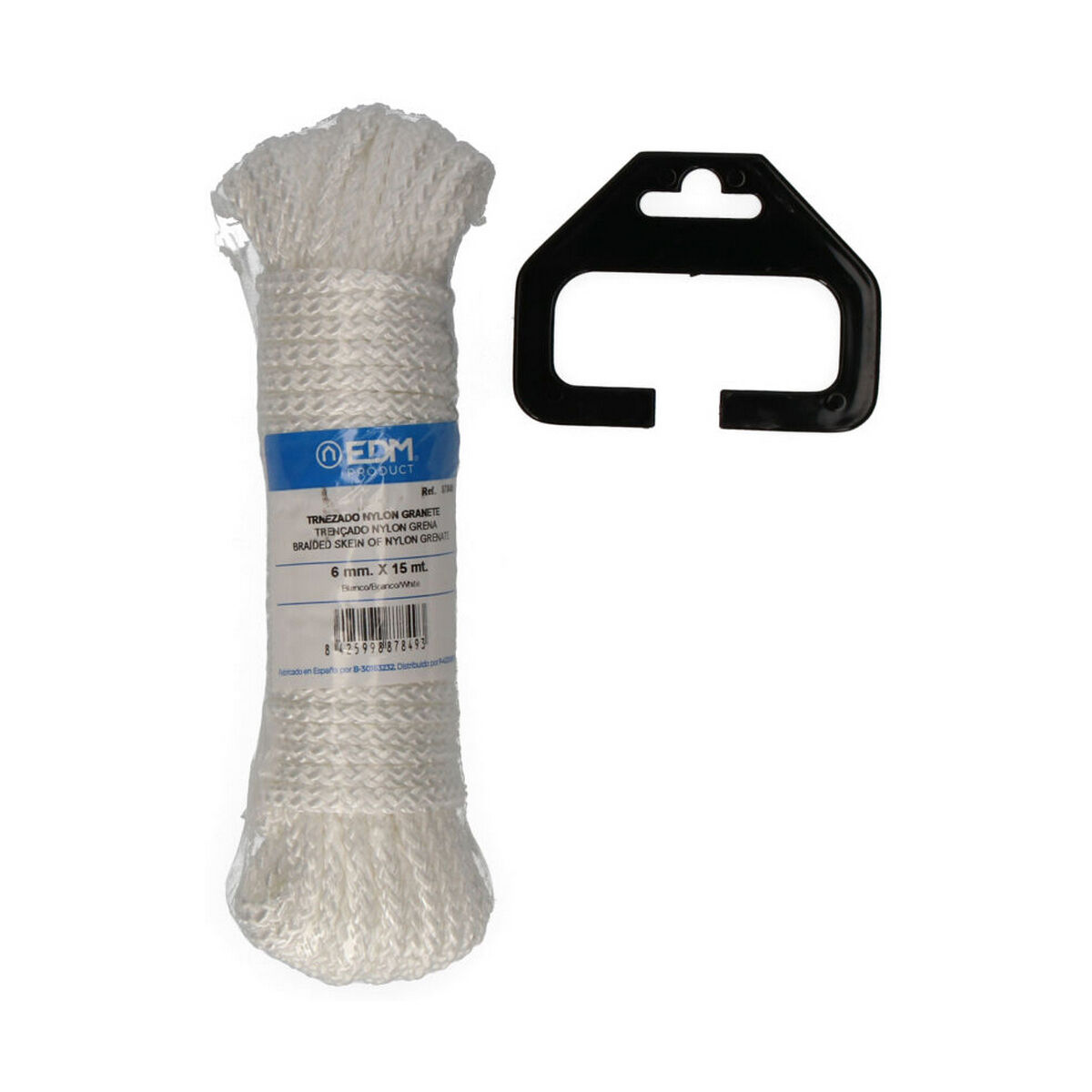Flätat rep EDM 87849 Vit Nylon 15 m - 3