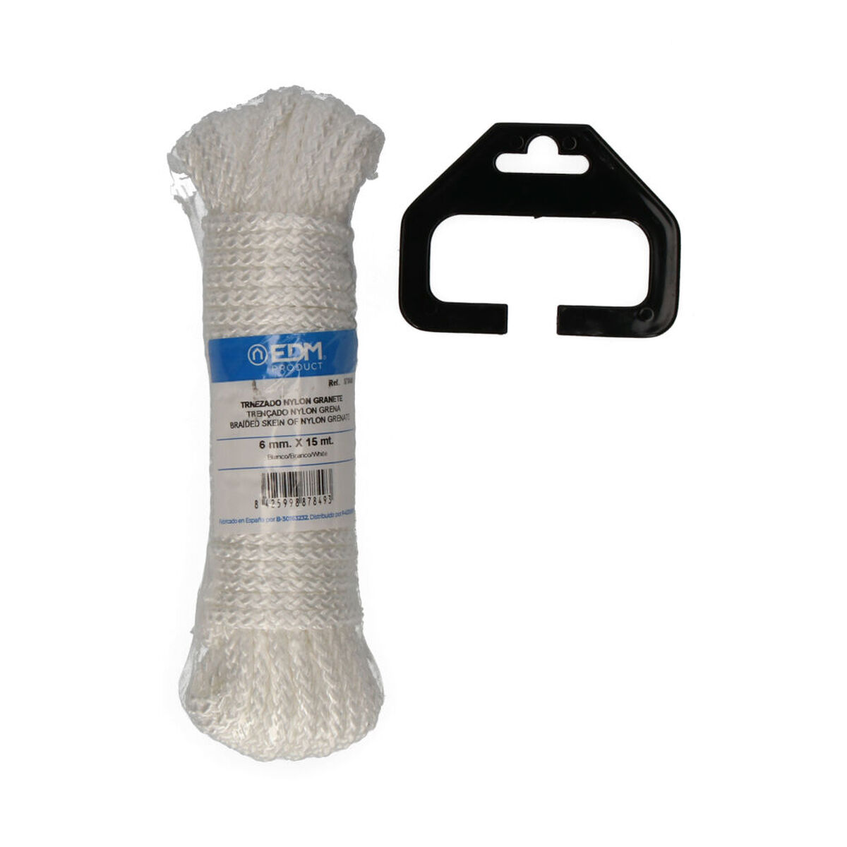 Flätat rep EDM 87849 Vit Nylon 15 m - 5