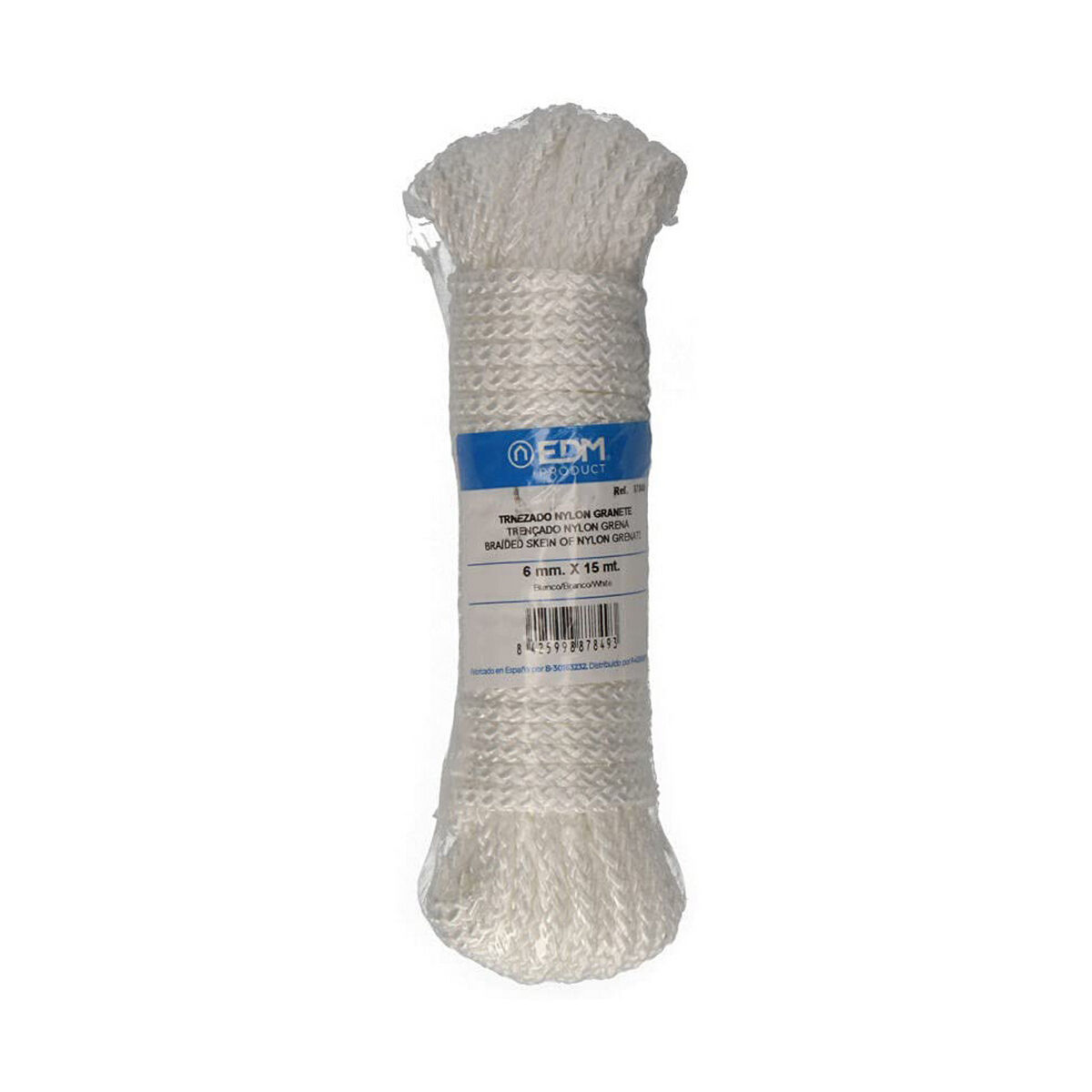 Flätat rep EDM 87849 Vit Nylon 15 m - 4