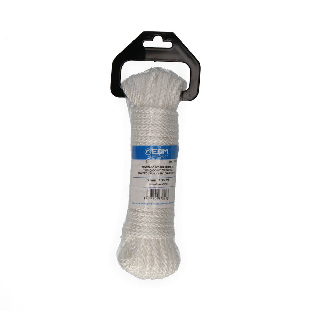 Flätat rep EDM 87849 Vit Nylon 15 m - 6