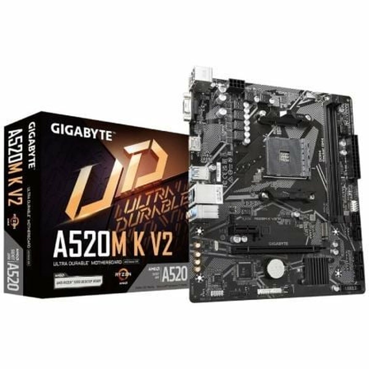 Moderkort Gigabyte A520M K V2 AMD AM4 AMD A520 AMD