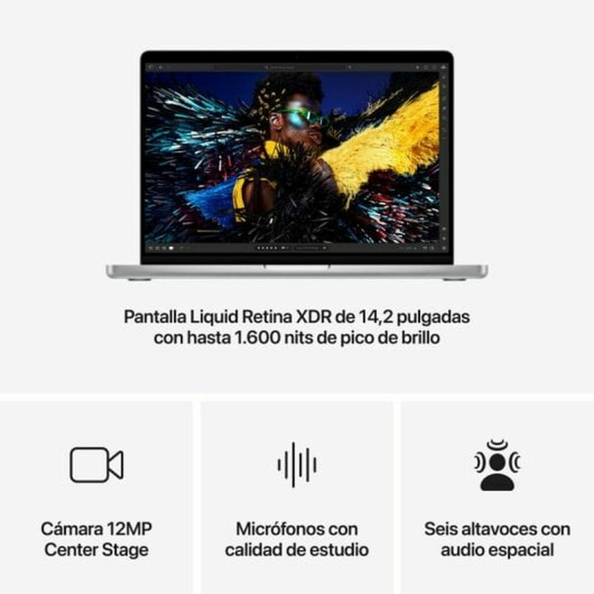 Bärbar dator Apple MX2G3Y/A 14,2" M2 36 GB RAM 1 TB SSD - 6