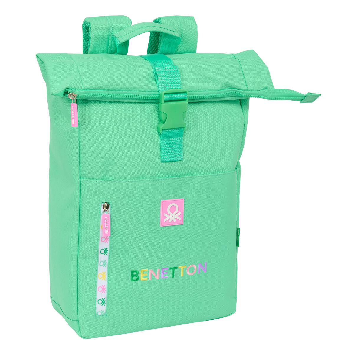 Ryggsäck Casual Benetton Mint Grön