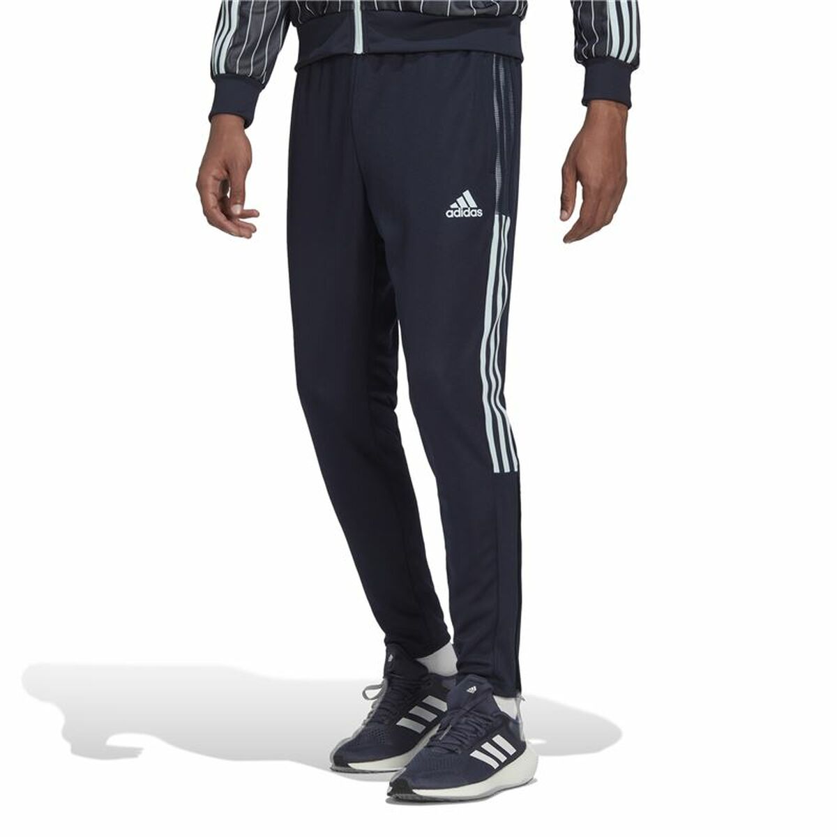 Byxor för vuxna Adidas Tiro  Mörkblå Män - 3