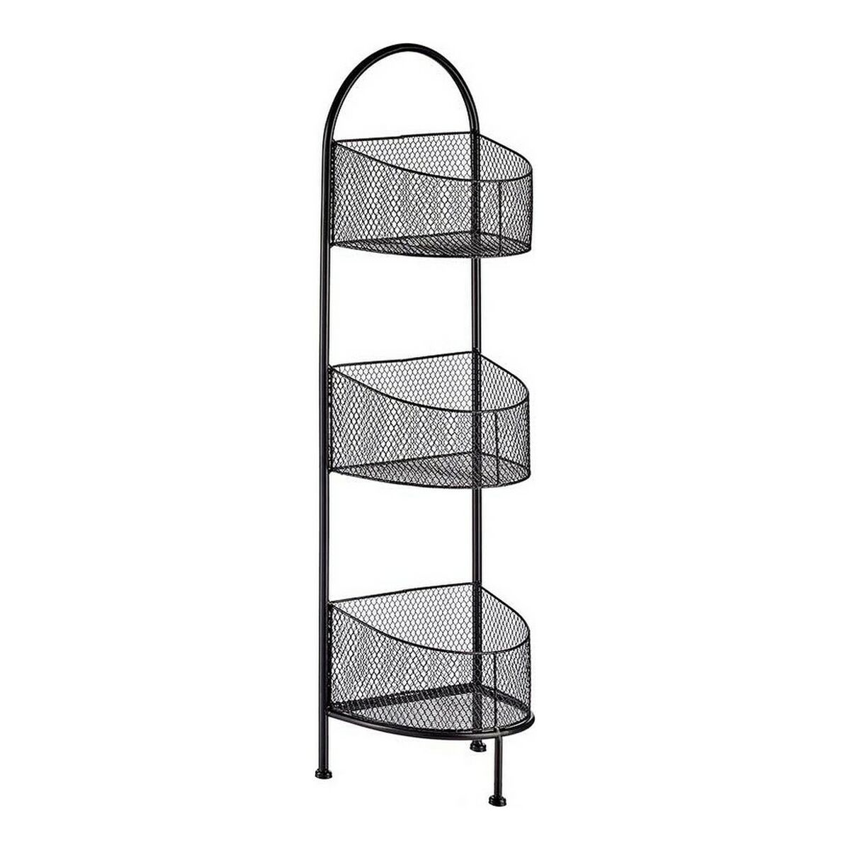 Bokhylla Gift Decor Svart Metall 21,2 x 97 x 28,5 cm - 5