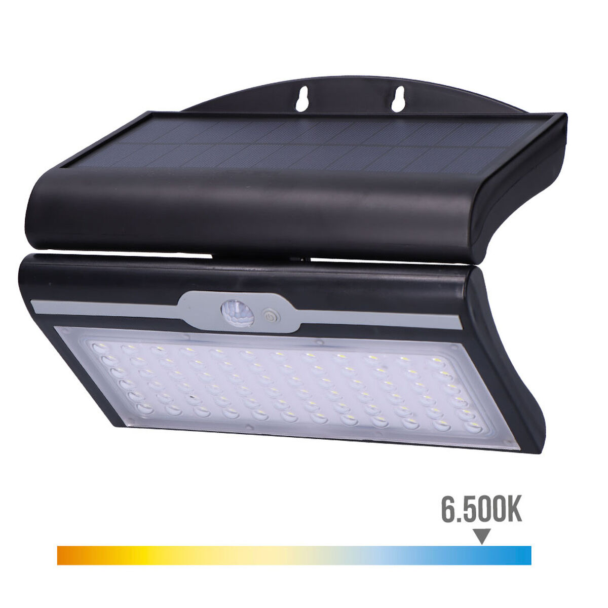 Vägglykta EDM 31849 Svart 6 W 430 Lm 6500 lm Rörelsesensor Sol (6500 K) - 4