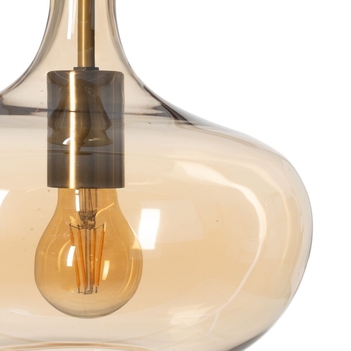 Taklampa Gyllene Karamellfärgat 60 W - 3