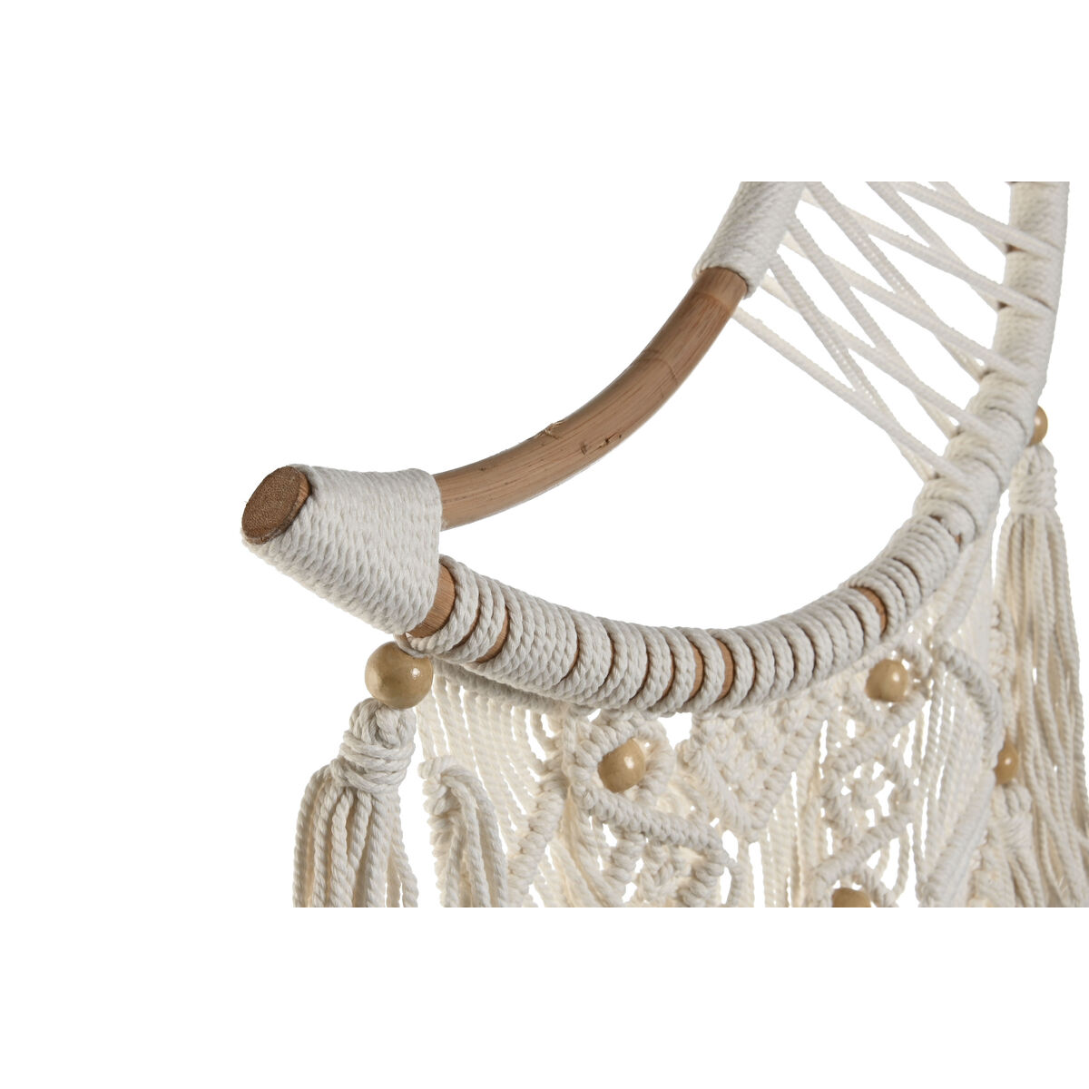 Hängdekoration Home ESPRIT Kräm Naturell Boho Makramé (2 antal) - 3