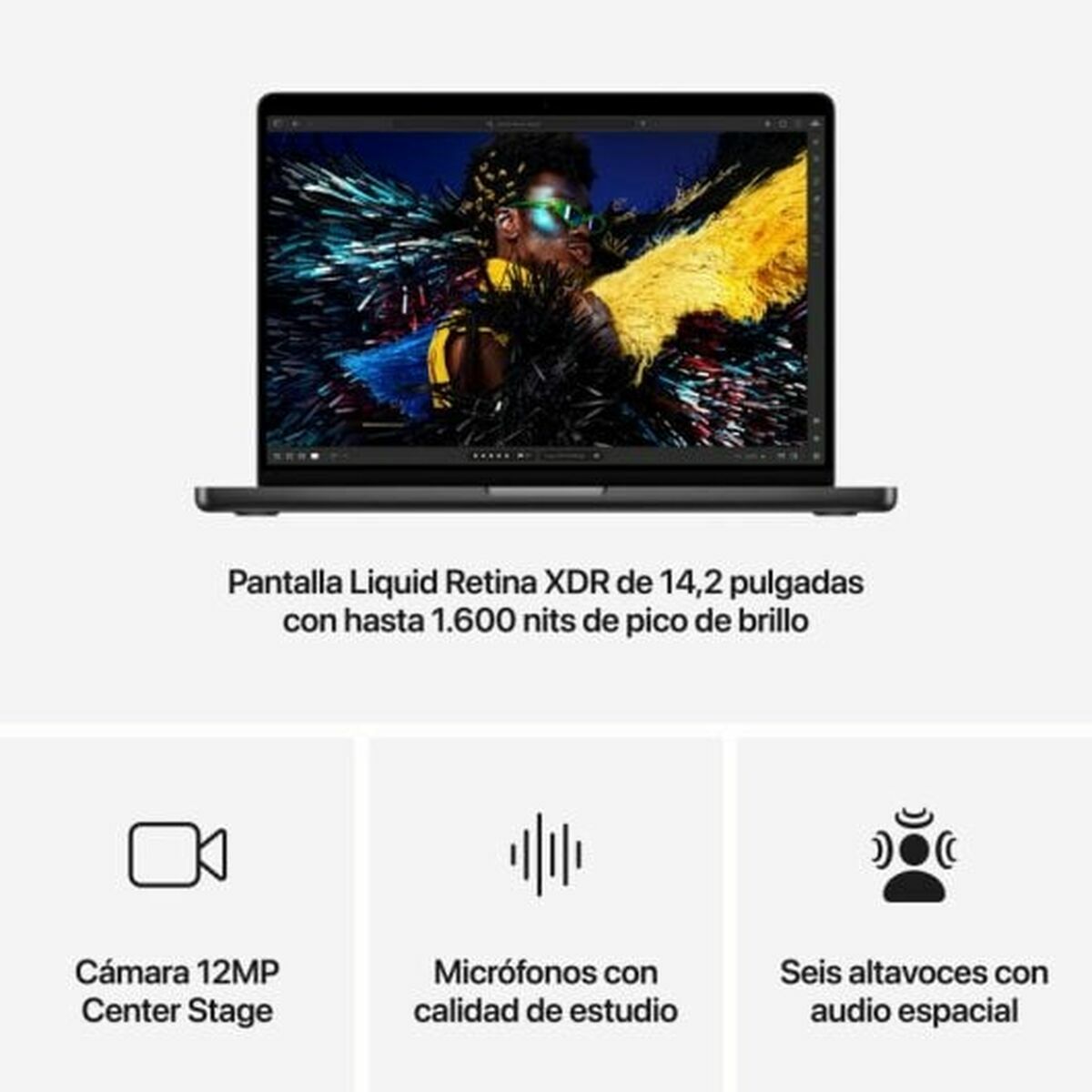Bärbar dator Apple MX2J3Y/A 14,2" M2 24 GB RAM 1 TB SSD - 6