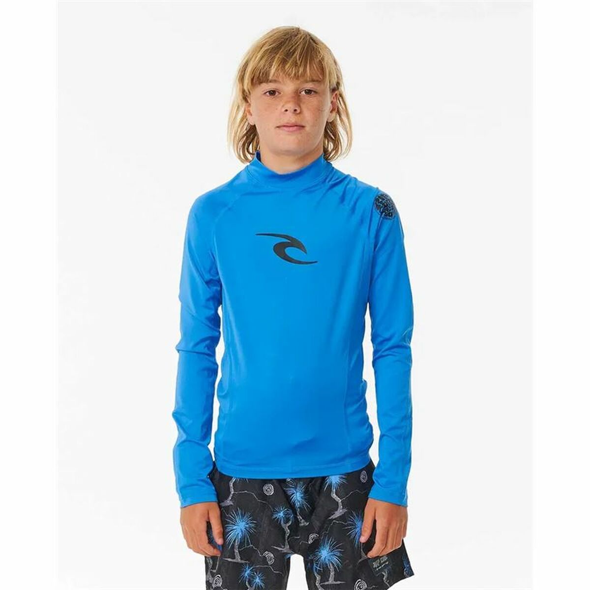 Badtröja Rip Curl Wave Upf L/S Blå