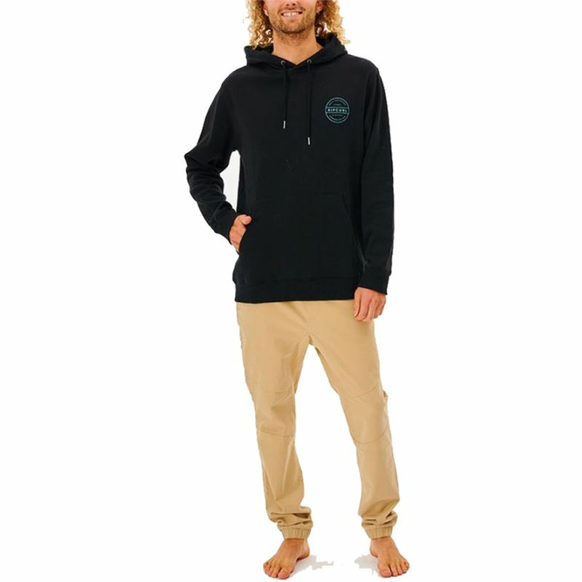 Tröja med huva Herr Rip Curl Re Entry Svart - 3