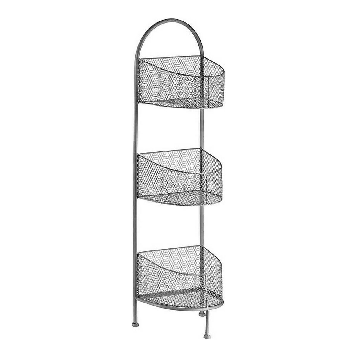 Bokhylla Gift Decor Silvrig Silver Metall 21,2 x 97 x 28,5 cm - 5
