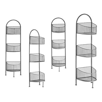 Bokhylla Gift Decor Silvrig Silver Metall 21,2 x 97 x 28,5 cm