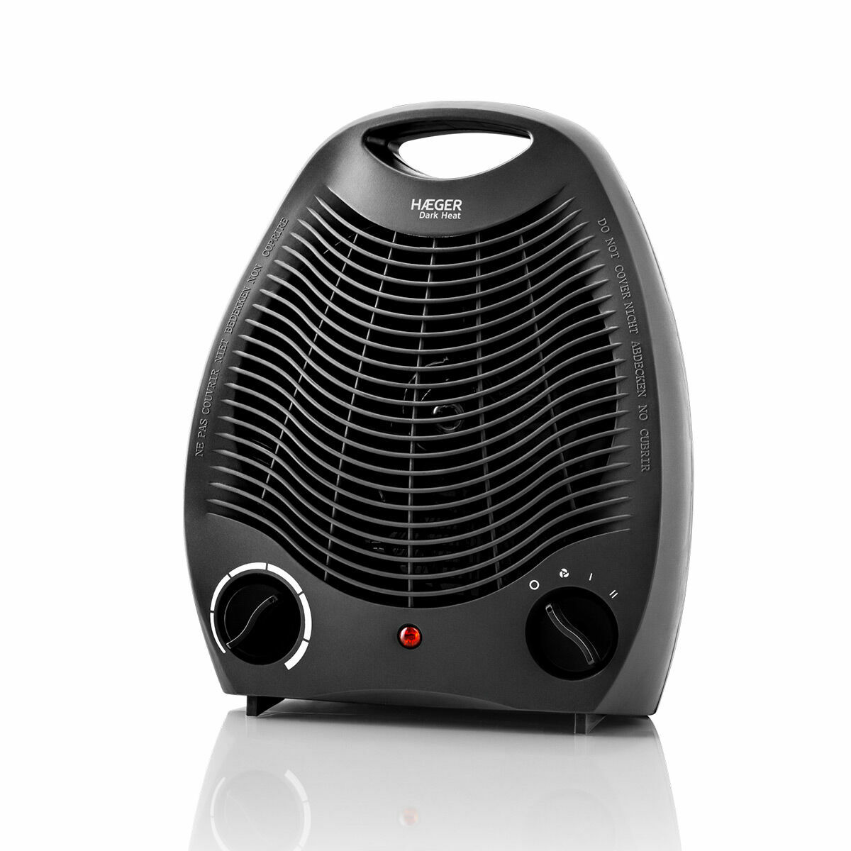 Bärbar värmefläkt Haeger FH-200.015A 2000 W Svart