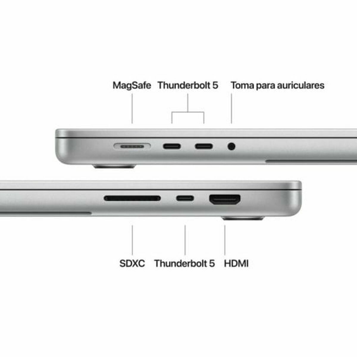 Bärbar dator Apple MX2T3Y/A 16,2" M2 24 GB RAM 512 GB SSD Qwerty Spanska - 7