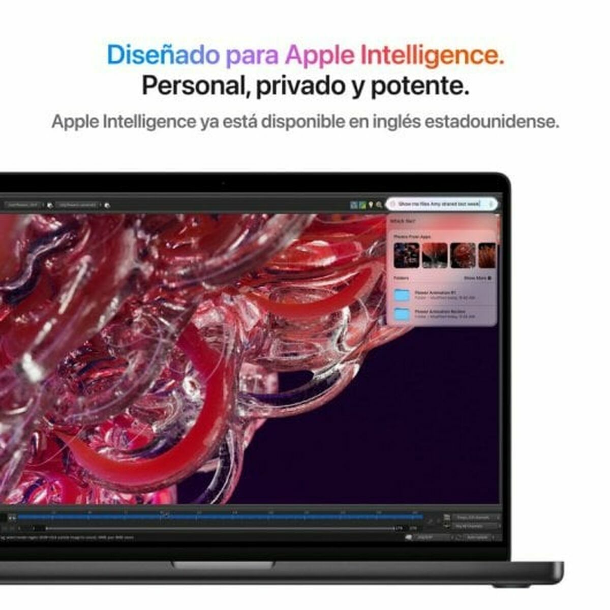 Bärbar dator Apple MX2T3Y/A 16,2" M2 24 GB RAM 512 GB SSD Qwerty Spanska - 5