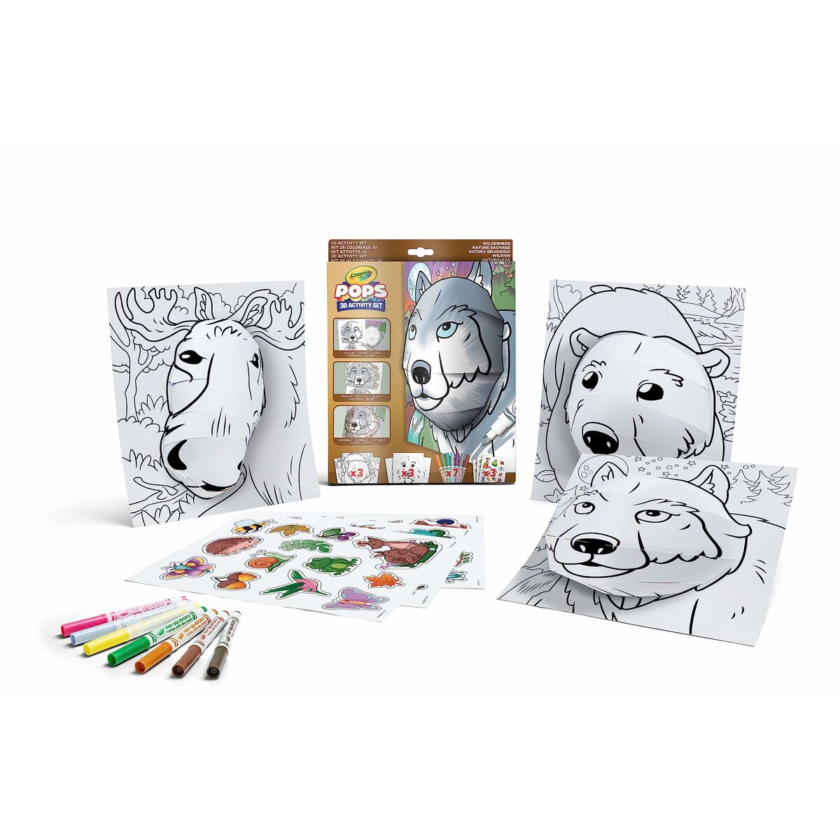 Målarbilder Crayola 3D Color Pops Mystical Natur - 2