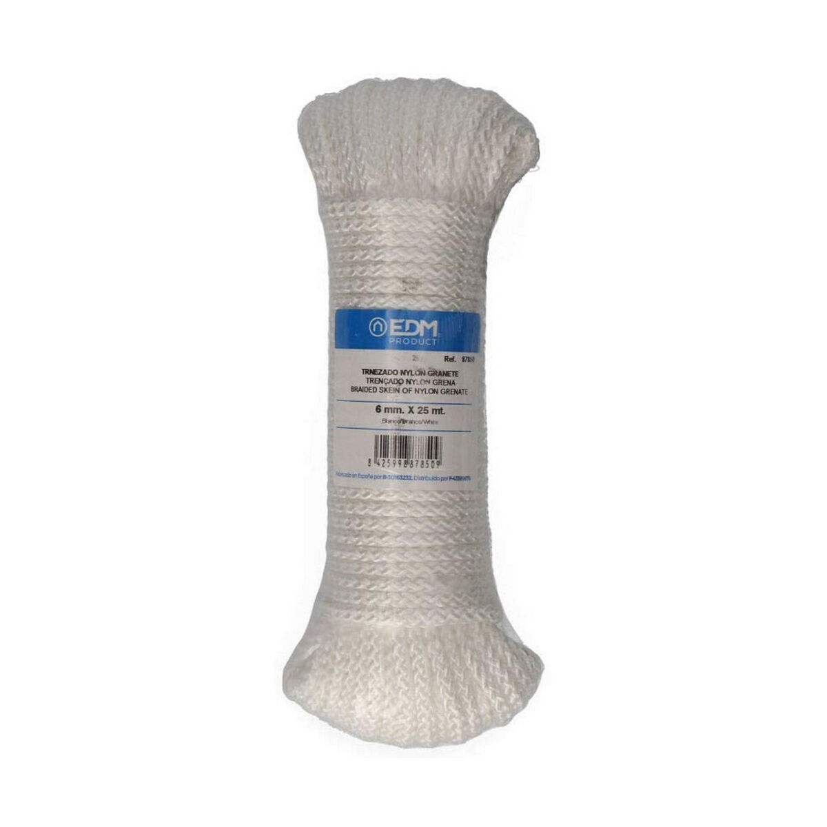 Flätat rep EDM 87850 Vit Nylon 25 m - 4