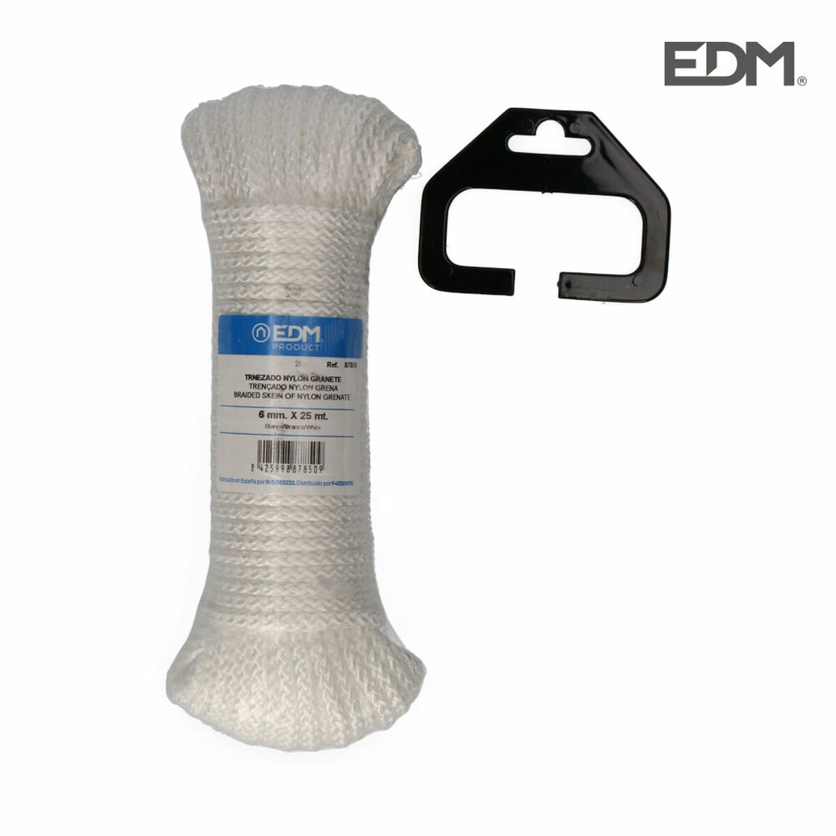 Flätat rep EDM 87850 Vit Nylon 25 m