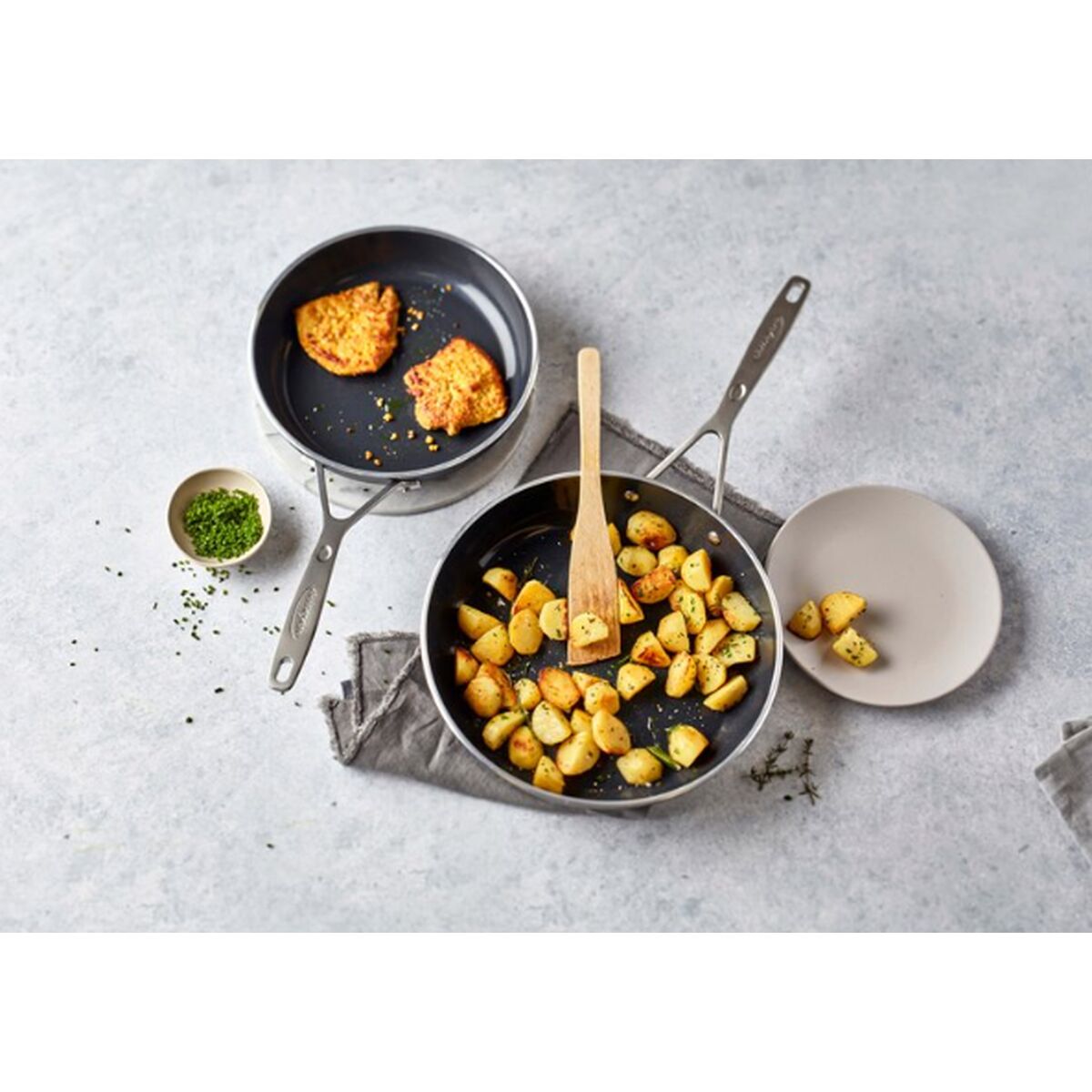 Stekpanna Demeyere 40851-449-0 Svart Rostfritt stål Aluminium Ø 30 cm - 5