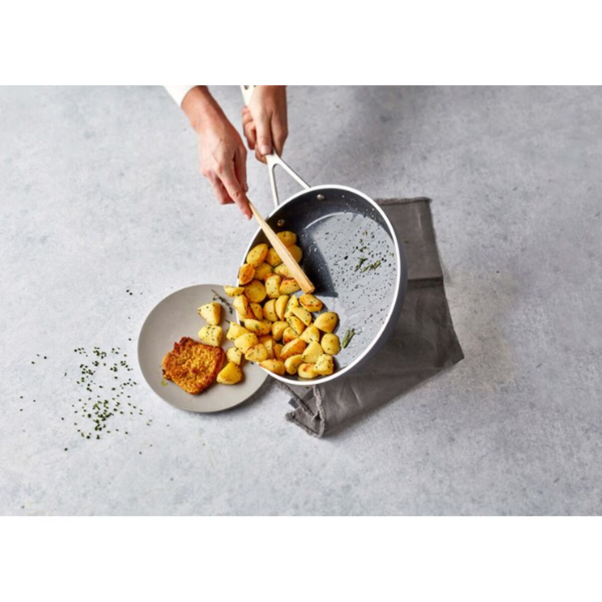 Stekpanna Demeyere 40851-449-0 Svart Rostfritt stål Aluminium Ø 30 cm - 6